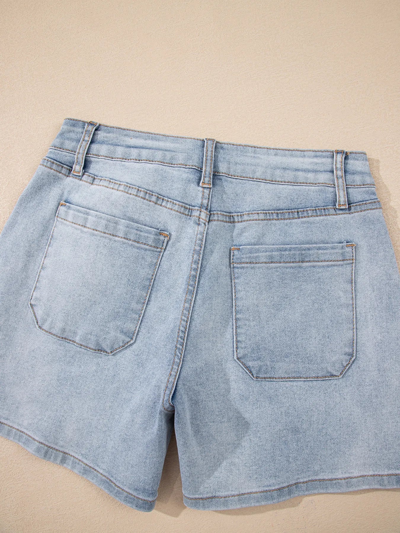 Hazel Blues® |  Wash High Rise Denim Shorts