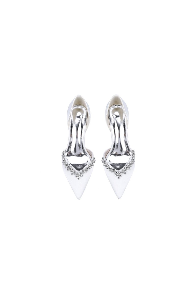 Fuchsia High Heels with Sparkling Crystal Embellishments