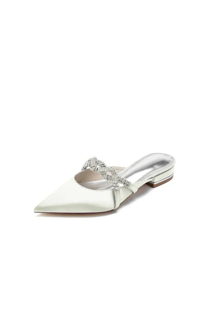 Glitter Crystal Embellished Kitten Sandals