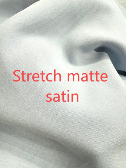 Elegant Sheath Halter Light Blue Satin Long Bridesmaid Dresses