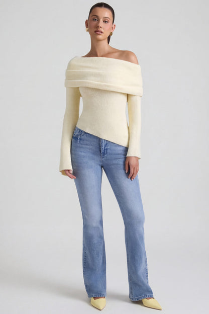 High-Rise Flared Jeans in Vintage Wash