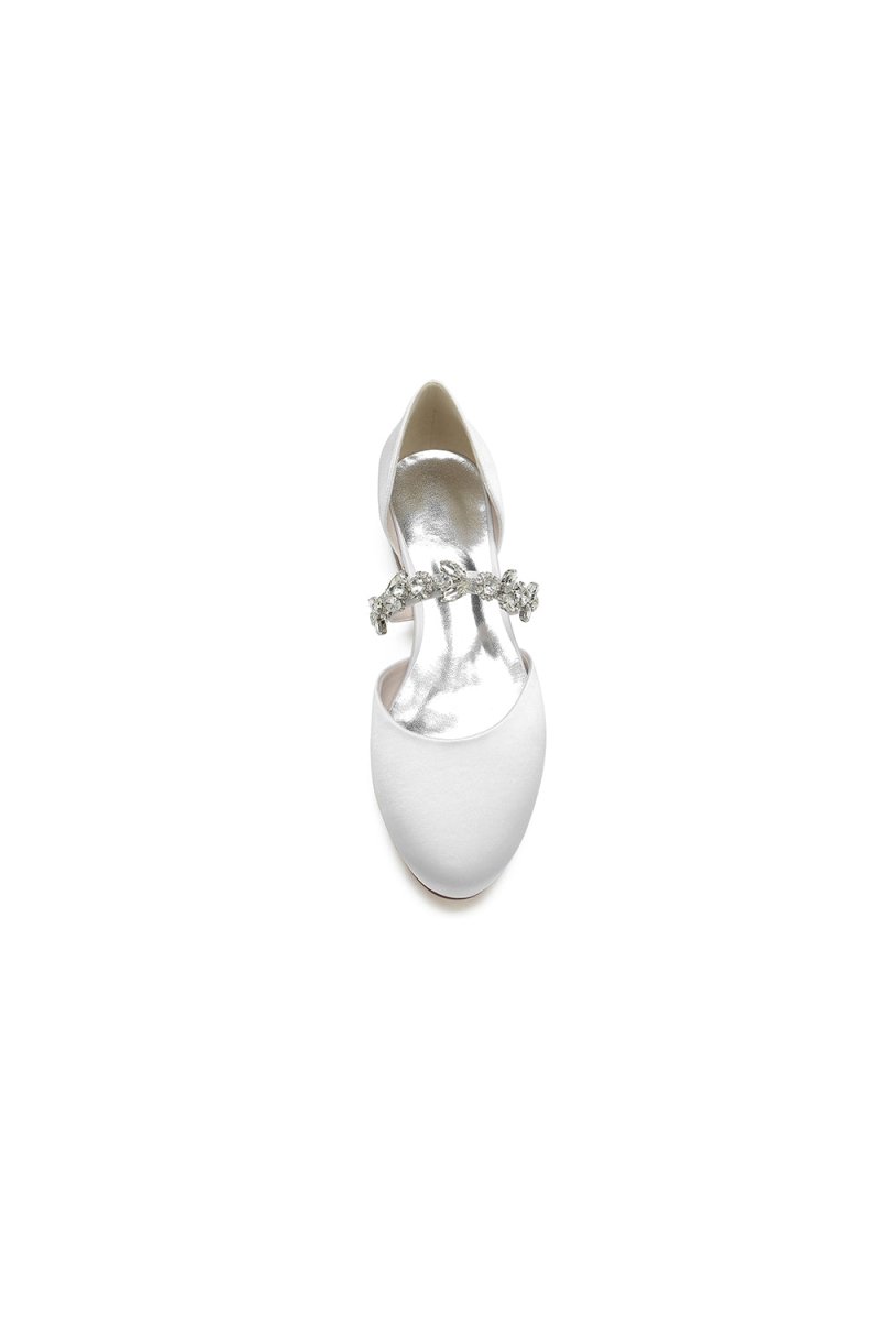 Flats with Rhinestone embellished Strap Party