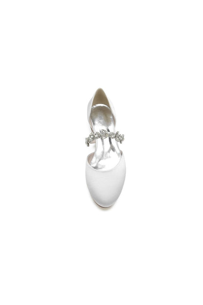 Flats with Rhinestone embellished Strap Party
