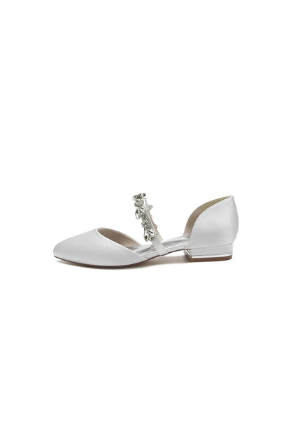Flats with Rhinestone embellished Strap Party
