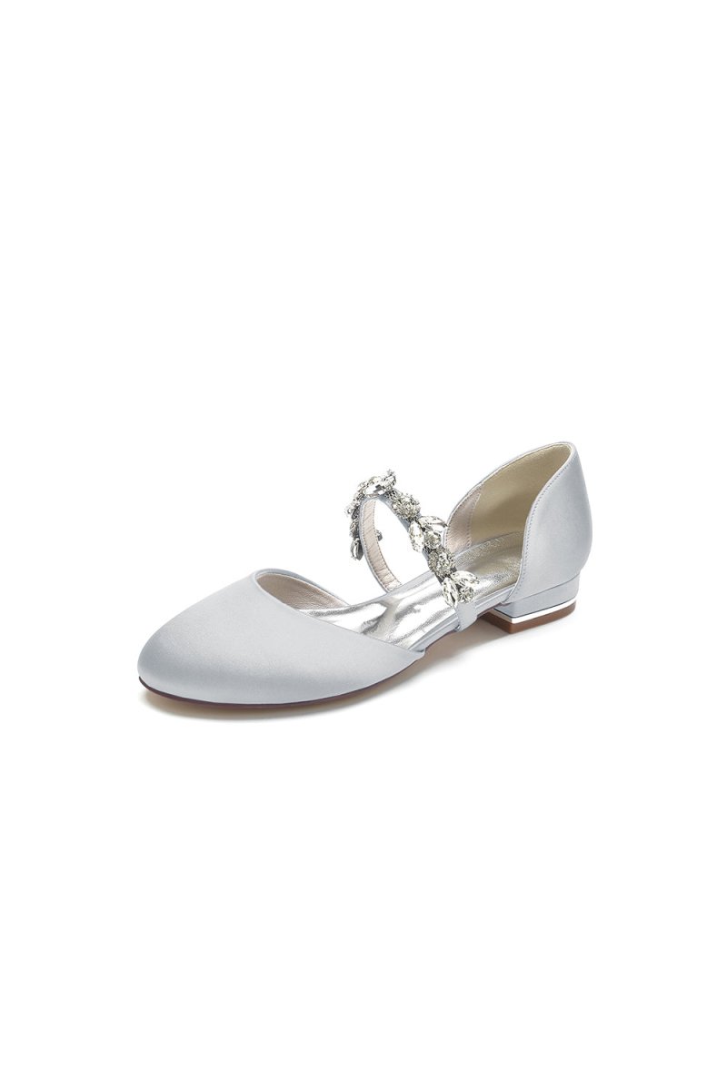 Flats with Rhinestone embellished Strap Party